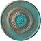 Ekena Millwork Large Floral Ceiling Medallion, Hand-Painted Copper Green Patina, 41 1/8"OD x 2 1/2"P CM41FLCGS - alternate 1